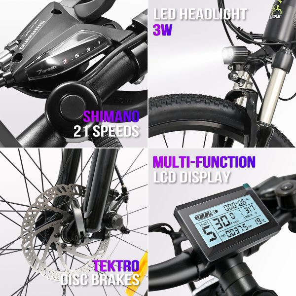 A6AH27.5 36V 40AH 350W electric bike-4